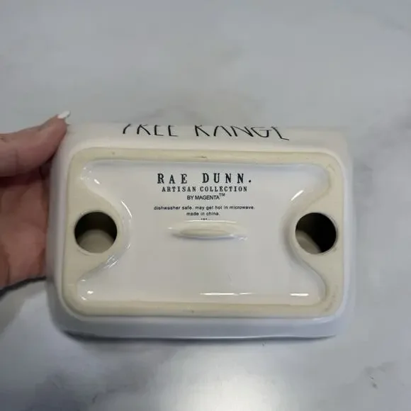 Rae Dunn FREE RANGE 6 Cup Egg Tray White Ceramic Artisan Collection By Magenta - Picture 3 of 6